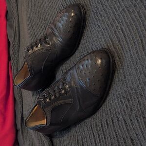 Authentic Moreschi Men's Leather Goatskin‎ Shoes Size 10 - Made In Italy